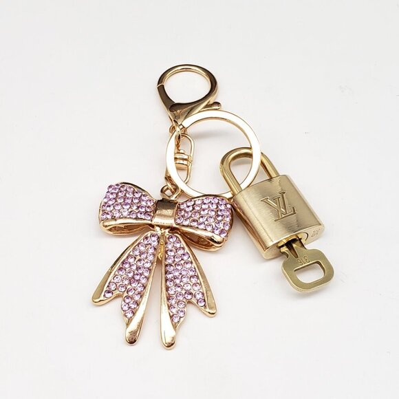 Authentic Louis Vuitton Lock & Key with unbranded Bagcharm, Keycharm, Keychain - Picture 8 of 8